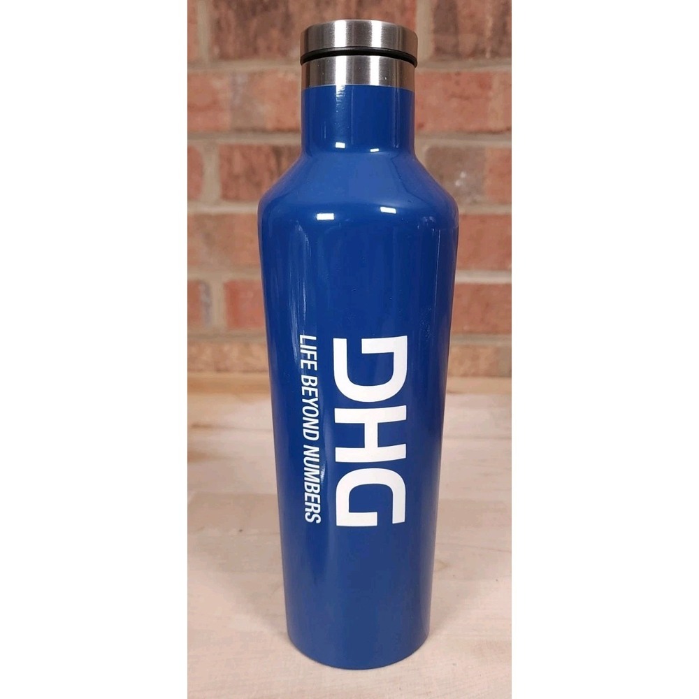 Corkcicle‎ 16oz Canteen Triple Insulated Stainless Riviera Blue DHG Logo